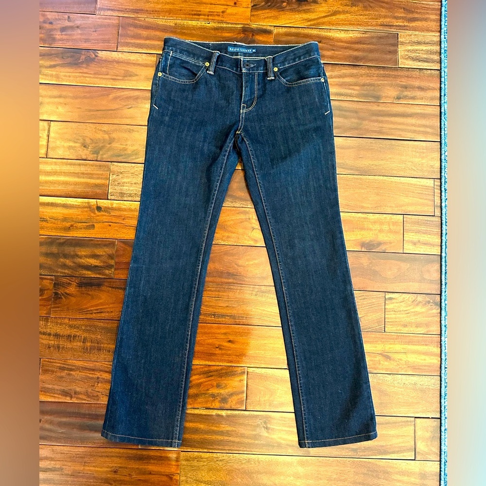 Ralph Lauren Madison 888 Straight Leg Dark Wash Jeans size 26